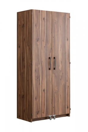 AZZURİ Furniture  DEMRE Çok Amaçlı 270 Derece Açılır Kapaklı Kiler Erzak Mutfak Dolabı CEVİZ